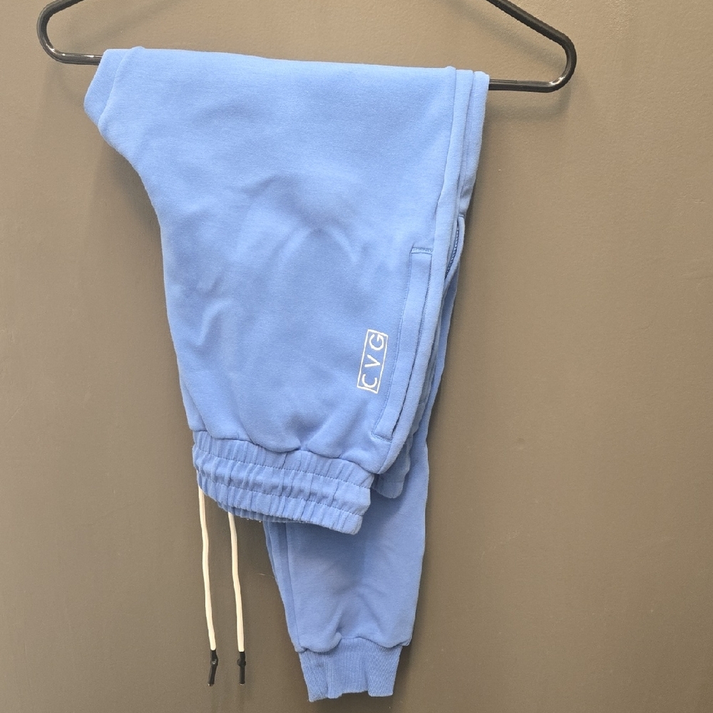 CVG Jogger Sweatpants Light Blue Size Large